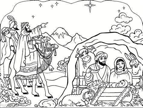 Dibujos Del Nacimiento De Jesus Para Colorear