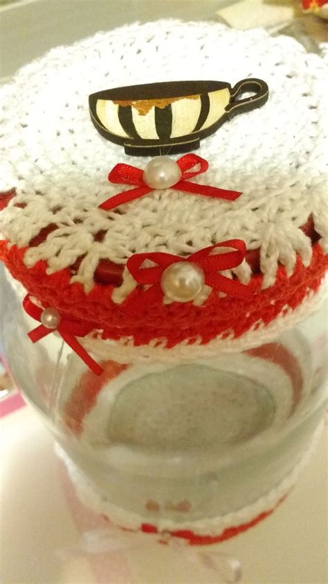 Pote De Vidro Em Crochê Snow Globes Home Decor Cute Jars Kitchen