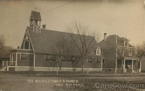 St Augustines Church And Rectory Churches Postcard