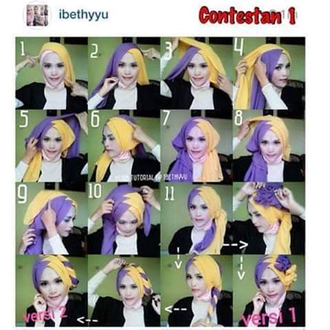 Tutorial Hijab Cantik Layering Turban - Hijab Nemo