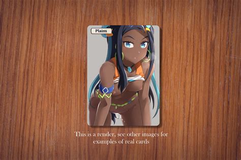 Mtg Magic The Gathering Foil Sexy Anime Girl Nessa Pokemon Etsy