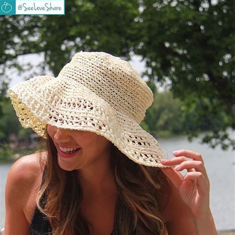 Crochet This Adorable Floppy Sun Hat The Results Are 100