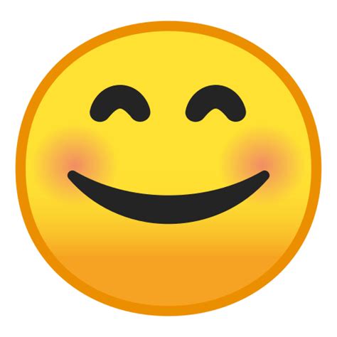 Blushing Smiley Face Emoticon