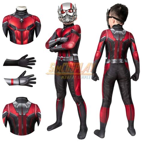 Kids Ant Man Cosplay Costume For Children Halloween Cosplay