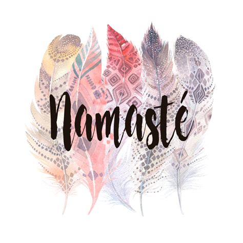 Namasté And Feathers Art Print By We Love Boho Namaste Art Feather Art