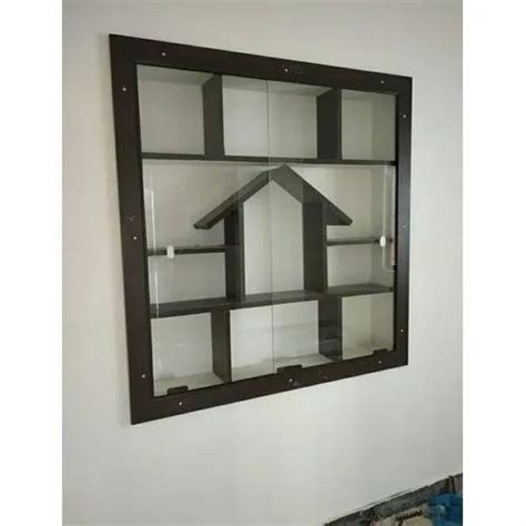 Brown Pvcglass Wall Mounted Pvc Showcase For Homehotel At Rs 300