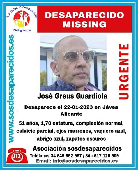 Buscan A Un Hombre Desaparecido Desde Hace Un Mes En Jávea