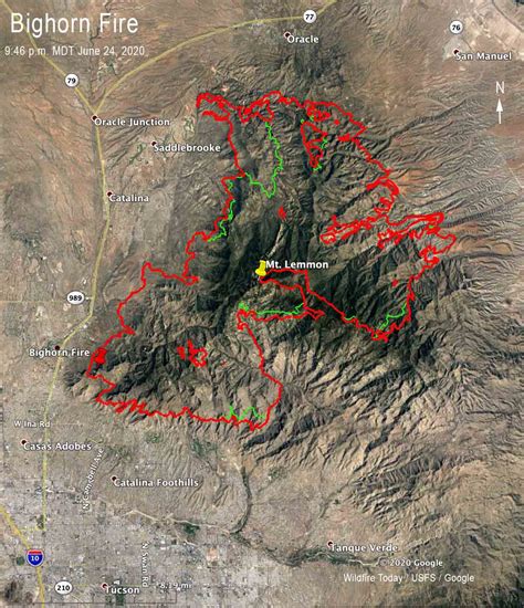 Bighorn Fire Near Tucson Grows To Over 81000 Acres Wildfire Today