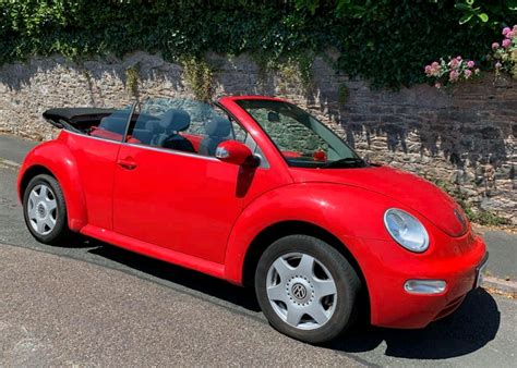 Private Sale Red Vw Beetle Cabriolet Exc Condition In Torquay