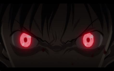 Neon Genesis Evangelion Ikari Shinji Anime Dark Glowing Eyes Red Eyes