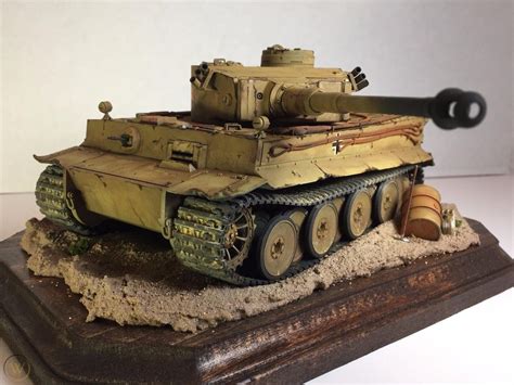 Built Tamiya Model Tank Diorama 135 Tiger I Ausfe T First Tigers