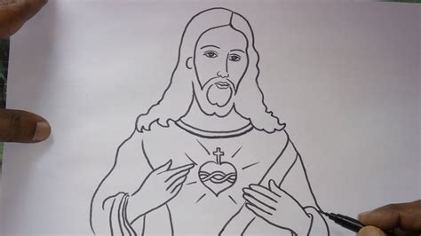 How To Draw Jesus Step By Step 3 Minutes Drawing Jesus Christ Youtube