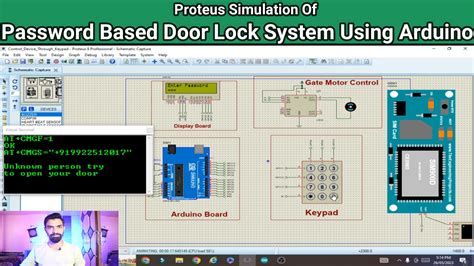 Password Based Door Lock System Using Arduino And Keypad Proteus