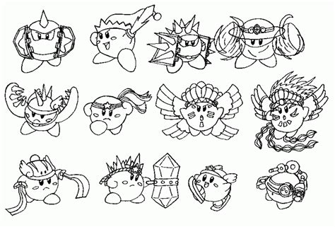 Printable Kirby Coloring Pages