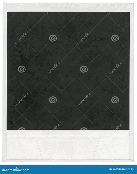 Polaroid Frameretro Photo Frames Hanging On Rope On White Background