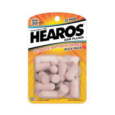 hearos ultimate softness series ear plugs 20 pairs bulk pack