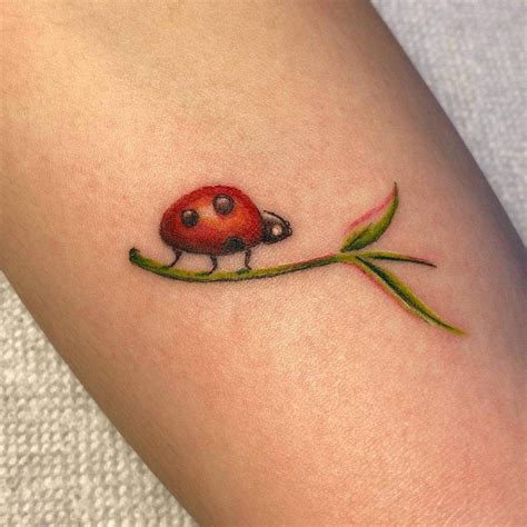 Top 31 Best Ladybug Tattoo Ideas 2021 Inspiration Guide Lady Bug