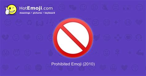 🚫 Prohibited Emoji Meaning With Pictures From A To Z