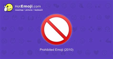Yasaklamak, menetmek, yasak etmek, engel olmak, önüne. 🚫 Prohibited Emoji Meaning with Pictures: from A to Z