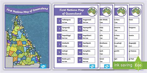 First Nations Map Of Queensland Teacher Made Twinkl