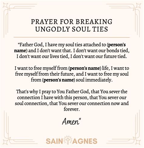 5 Unfailing Breaking Soul Ties Prayers With Images
