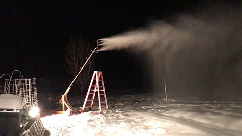 Extreme Home Snowmaking 1100 Pm Update Youtube