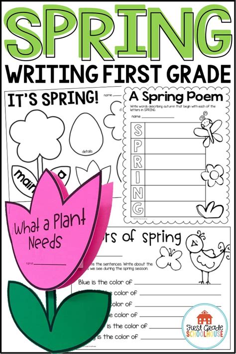 Spring Writing Prompts And Activities First Grade Spring Writing Craft