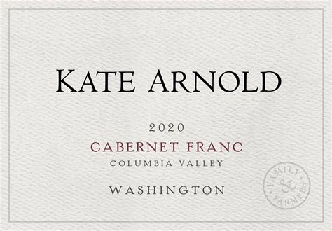 Columbia Valley Cabernet Franc Kate Arnold Wines