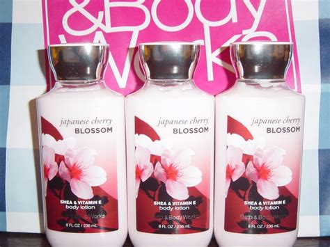 bath and body works x3 japanese cherry blossom 8 ounce body lotion cream body lotion cream