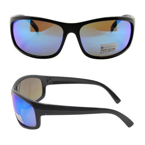 Unbreakable Blue Mirrored Polarized Sunglasses With Uv400 For Men Jiayu