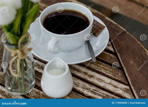 Cup Of Coffee Without Milk Stock Photo Image Of Served Americano