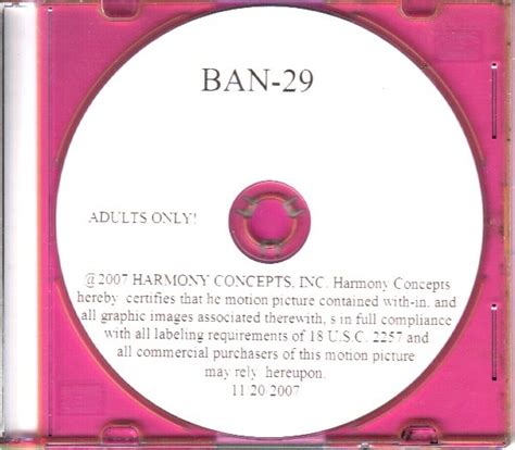 Harmony Concepts Jack Banner Ban Dvd