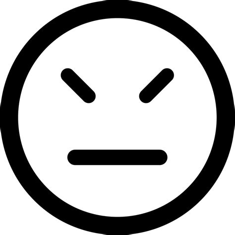 Emoticons Face With Straight Mouth Line And Closed Eyes Svg Png Icon