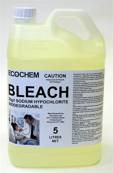 Bleach 30gl Sodium Hypochlorite Ecochem Limited