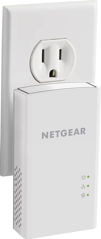 Netgear Powerline 1000 Network Extender White Pl1000 100pas Best Buy
