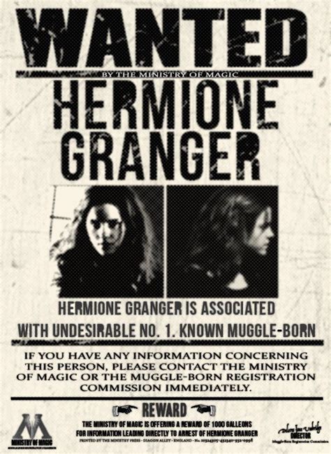 О книге harry potter and the philosopher's stone. WANTED_HERMIONE_GRANGER.jpg (576×792) | Harry potter printables, Harry potter universal, Harry ...