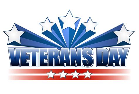 Veterans Day Logo Illustration Isolated Over A White Background