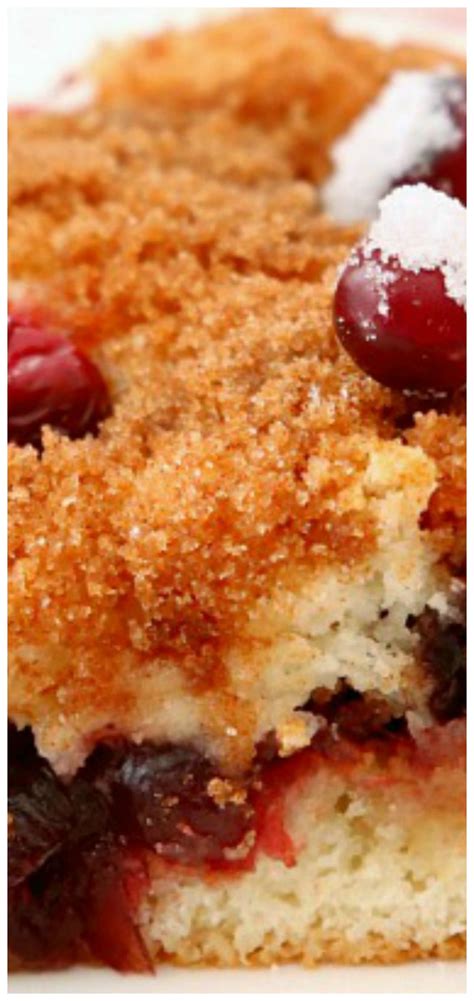 Find more cake recipes at bbc good food. Cranberry Cinnamon Coffee Cake ~ Festive & easy coffee cake recipe perfect for holiday breakfas ...