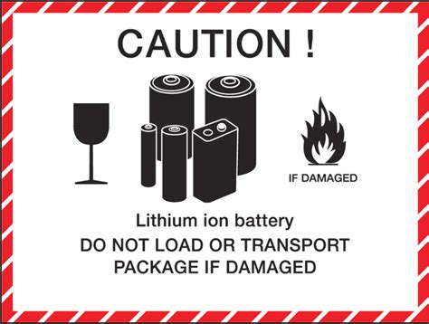 Lithium Battery Shipping Label Printable