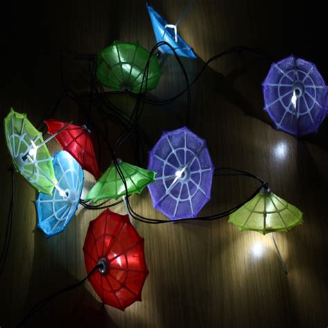 Solar Powered Umbrella Garden Lights
