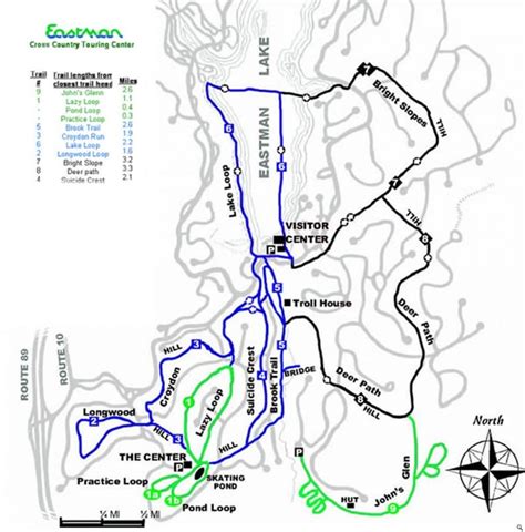 Eastman Xc Trail Map Liftopia