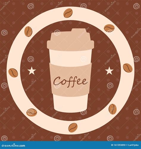 Vintage Coffee Cups Poster Stock Vector Illustration Of Espresso