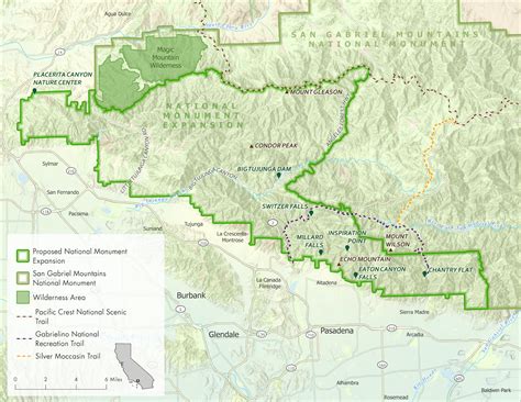 MAP – SAN GABRIEL MOUNTAINS FOREVER