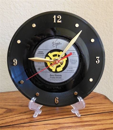 Sex Pistols 45rpm Record Clock 7 For Desk Or By Recordsandstuff Free Download Nude Photo Gallery