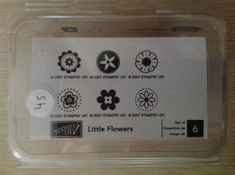 Amazon Com Stampin Up Babe Flowers Set Of Wood Mounted Rubber Stamps Discontinued