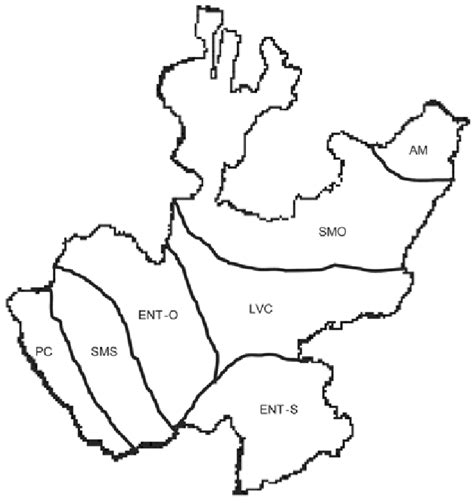Mapa Del Estado De Jalisco Indicando La Regionalización Considerada En