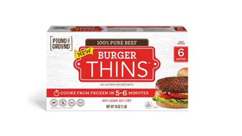 Pound Of Ground Debuts New Burger Thins For Fast Easy Homemade Meals