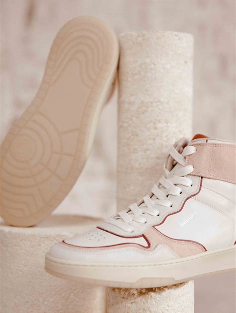 Sneakers Cassidy Blanc Cassé And Rose Fard Femme Bobbies