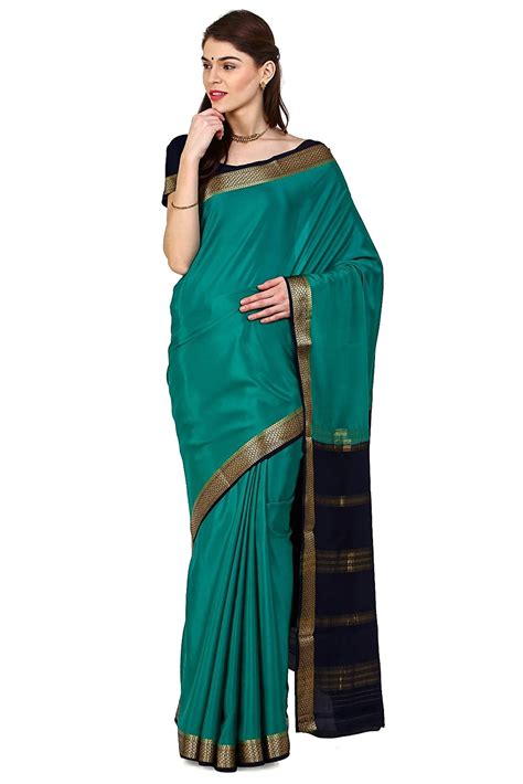 Buy Kaushika 100 Pure Crepe Mysore Traditional Silk Saree Kc05058rama