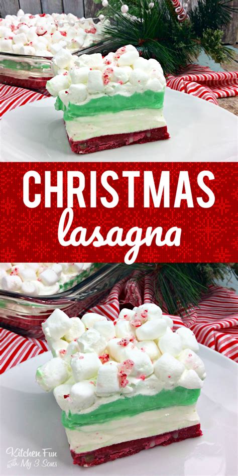 Here are 15 of our favorite desserts that would make a great end to your christmas or new years eve table. Christmas Lasagna Dessert - Kitchen Fun With My 3 Sons